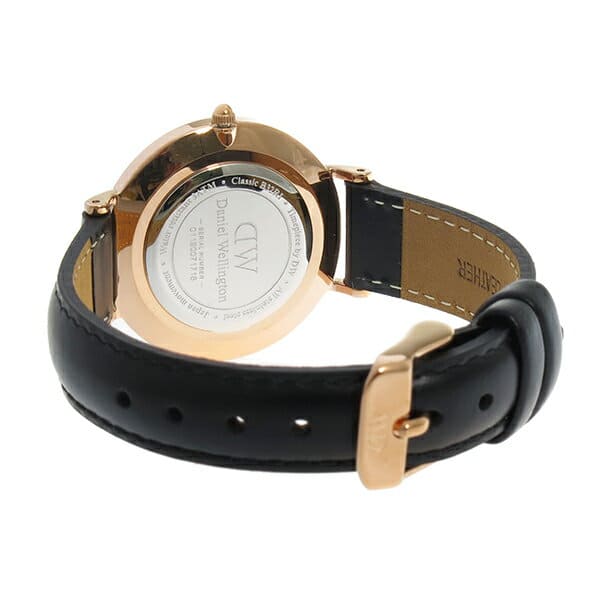 Daniel Wellington Petite Sheffield White Dial Black Leather Strap Watch For Women - DW00100174 Buy Now By Daniel Wellington