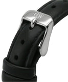 Daniel Wellington Petite Sheffield Black Dial Black Leather Strap Watch For Women - DW00100180