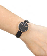 Daniel Wellington Classic Petite Sheffield Black Dial Black Leather Strap Watch For Women - DW00100224 Buy Now By Daniel Wellington