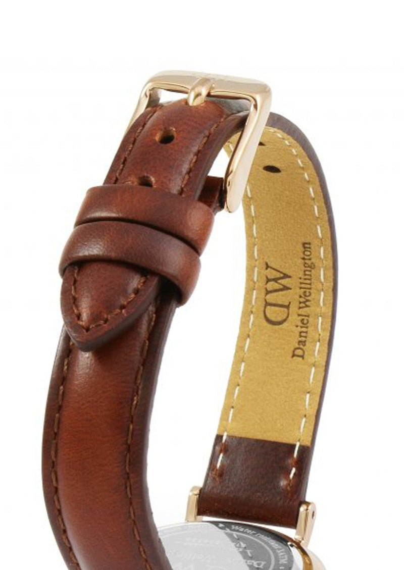 Daniel Wellington Classic Petite St Mawes Black Dial Brown Leather Strap Watch For Women - DW00100225 Buy Now By Daniel Wellington