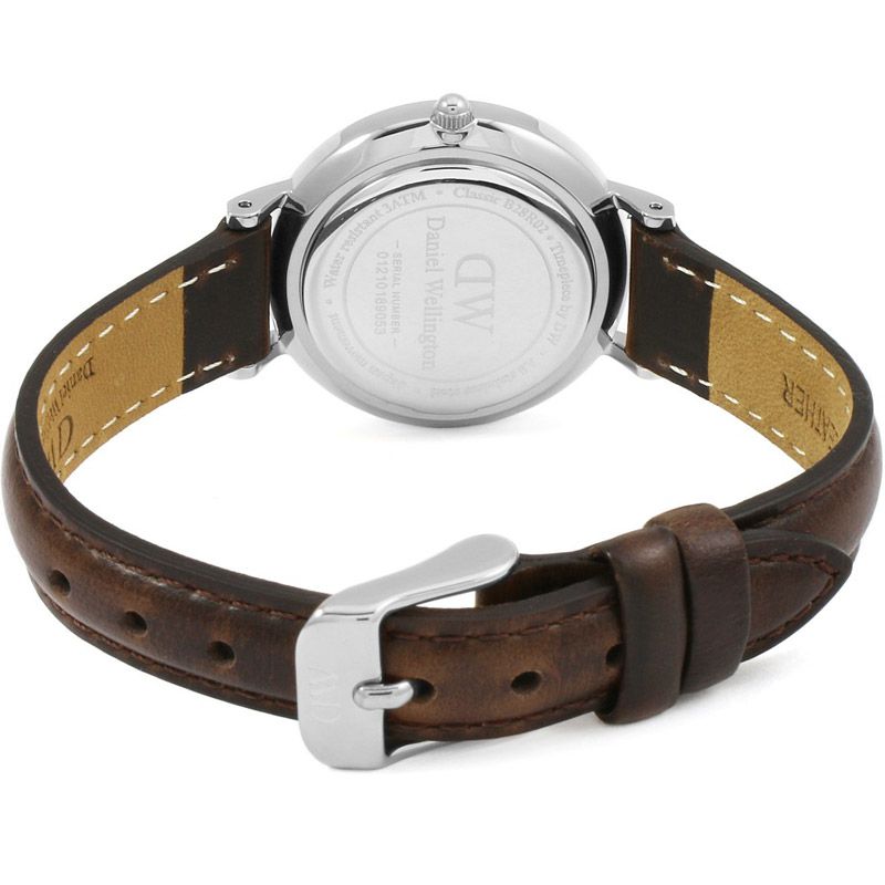 Daniel Wellington Classic Petite White Dial Brown Leather Strap Watch For Women - DW00100239 Buy Now By Daniel Wellington