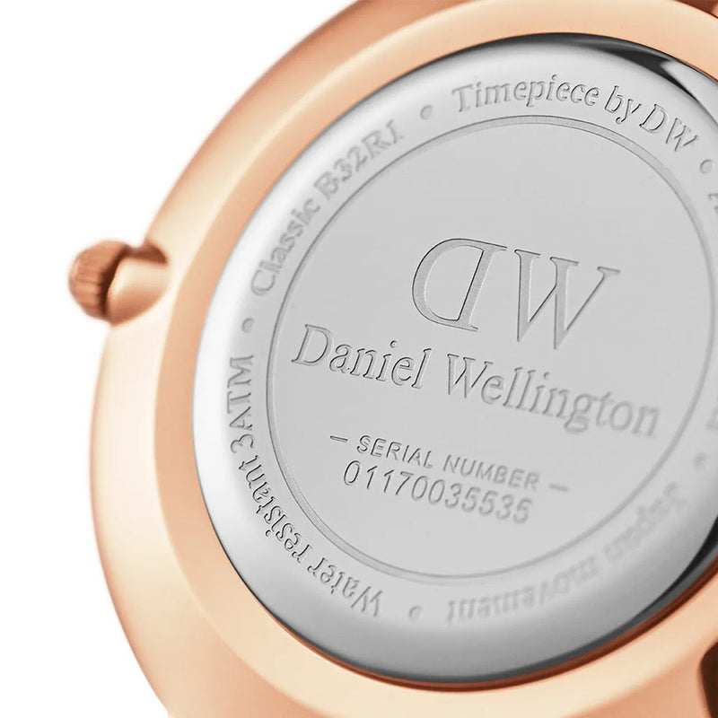 Daniel Wellington Classic Petite Bondi Black Dial White Leather Strap Watch For Women - DW00100283 Buy Now By Daniel Wellington