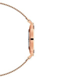 Daniel Wellington Petite Melrose White Dial Rose Gold Mesh Strap Watch For Women - DW00100305