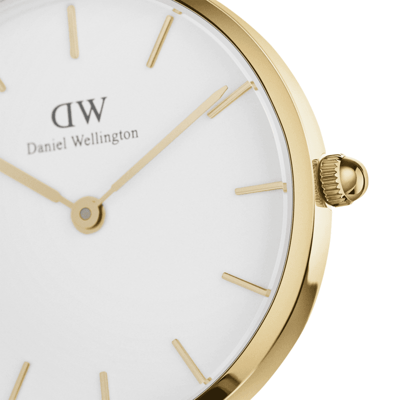 Daniel Wellington Classic Petite Evergold White Dial Gold Mesh Bracelet Watch For Women - DW00100350 Buy Now By Daniel Wellington