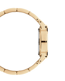 Daniel Wellington Iconic Link Unitone Gold Dial Gold Steel Strap Watch For Women - DW00100403