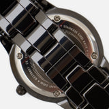Daniel Wellington Iconic Link Ceramic Black Dial Black Steel Strap Watch For Women - DW00100414 Buy Now By Daniel Wellington