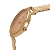 Daniel Wellington Petite Rose Gold Dial Rose Gold Mesh Bracelet Watch For Women - DW00100470 Buy Now By Daniel Wellington