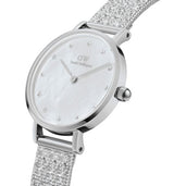Shop Daniel Wellington Classic Petite Sterling White Dial Silver Mesh Bracelet Watch for Women - DW00100442 in USA