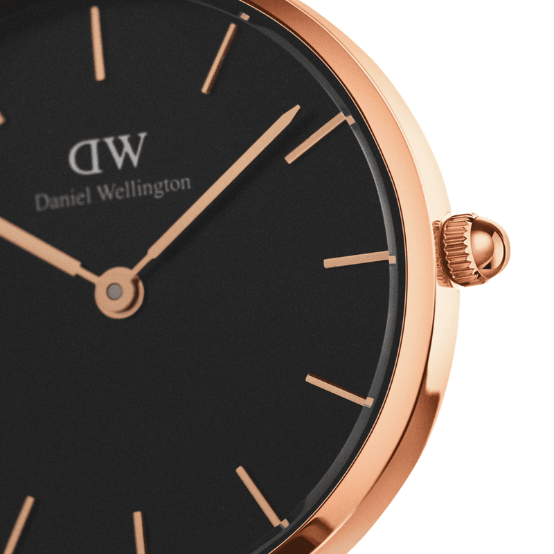 Daniel Wellington Petite Cornwall Black Dial Black Nylon Strap Watch for Women - DW00100247 Buy Now By Daniel Wellington