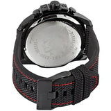 Diesel Mega Chief Chronograph Silver Dial Black Leather Strap Watch For Men - DZ4512 Buy Now By Diesel