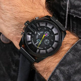 Diesel Mega Chief Chronograph Black Dial Black Mesh Bracelet Watch For Men - DZ4514 Buy Now By Diesel