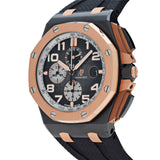 Audemars Piguet Royal Oak Offshore Chronograph Grey Dial Black Rubber Strap Watch for Men - 26405NR.OO.A002CA.01