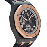 Audemars Piguet Royal Oak Offshore Chronograph Grey Dial Black Rubber Strap Watch for Men - 26405NR.OO.A002CA.01