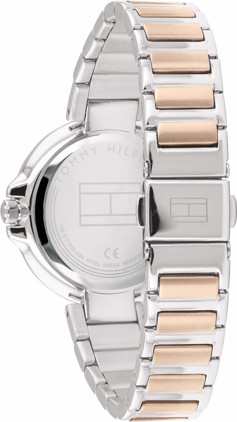 Shop Tommy Hilfiger Angela Chronograph Pink Dial Two Tone Steel Strap Watch for Women - 1782127 in USA