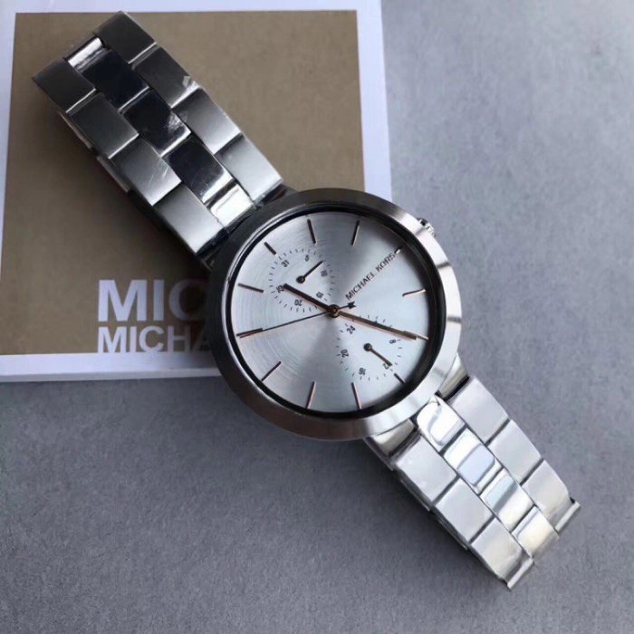 Michael Kors Garner Analog Silver Dial Silver Steel Strap Watch For Women - MK6407 Buy Now By Michael Kors