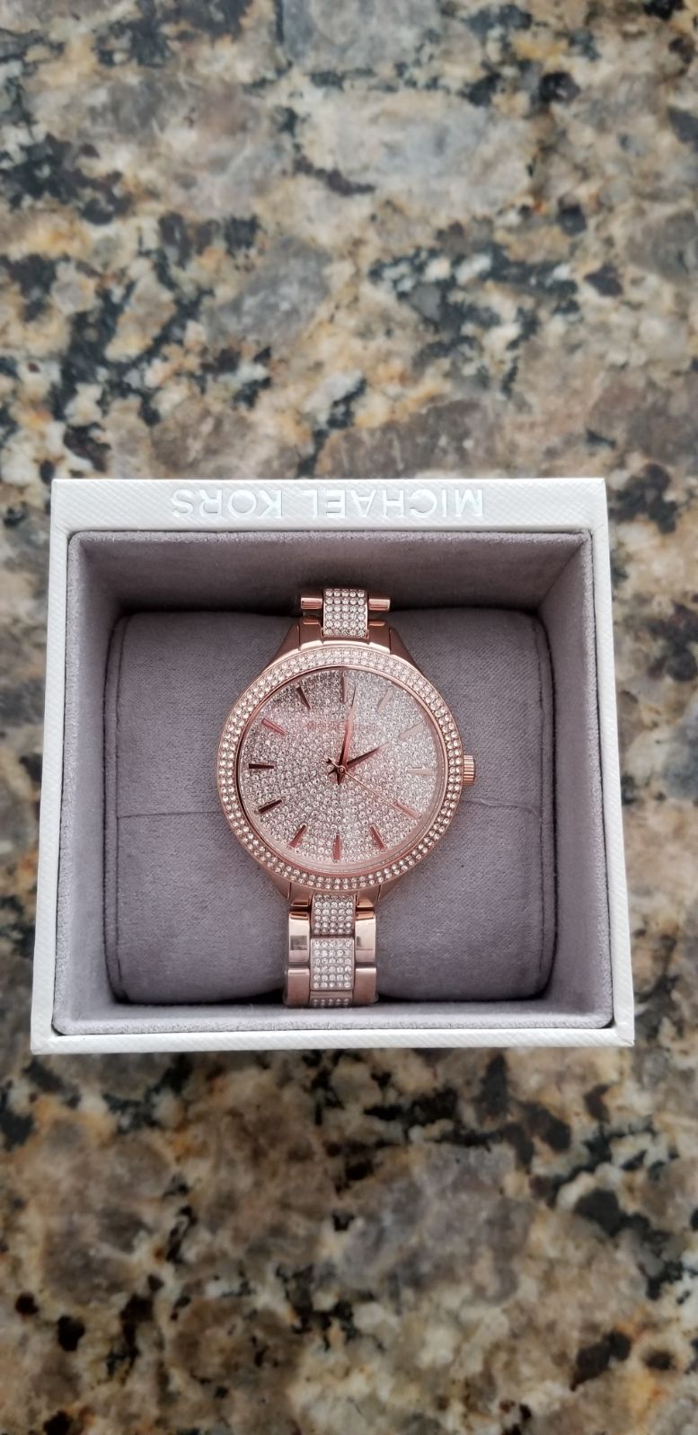 Michael Kors Crystals Pavé Rose Gold Dial Rose Gold Steel Strap Watch for Women - MK3799 Buy Now By Michael Kors
