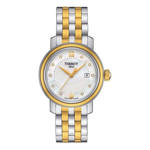 Tissot T Classic Bridgeport Mother of Pearl Dial Two Tone Steel Strap Watch For Women - T097.010.22.116.00