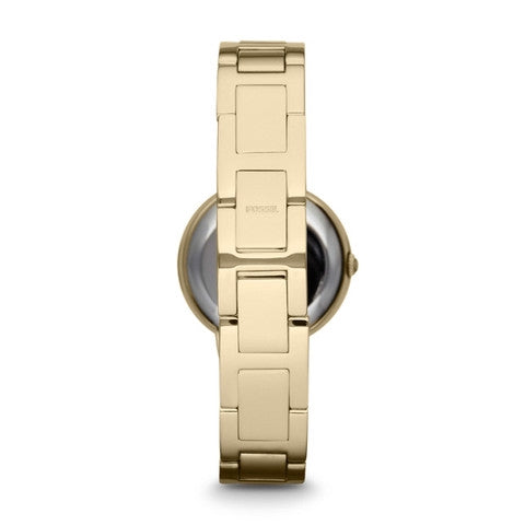 Fossil Virginia White Dial Gold Steel Strap Watch for Women - ES3283 Buy Now By Fossil