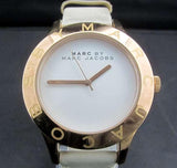 Marc Jacobs Blade White Dial White Leather Strap Watch for Women - MBM1201 Buy Now By Marc Jacobs