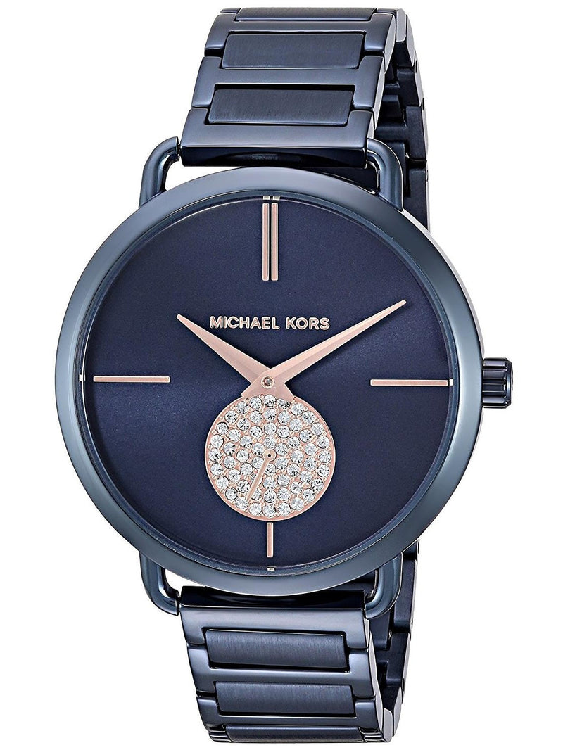 Michael Kors Portia Blue Dial Blue Stainless Steel Strap Watch for Women - MK3680 Buy Now By Michael Kors