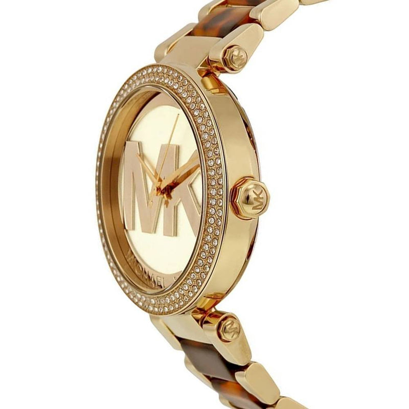 Michael Kors Parker Chronograph Gold Dial Two Tone Steel Strap Watch for Women - MK6109 Buy Now By Michael Kors