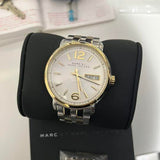 Marc Jacobs Fergus Silver Dial Two Tone Steel Strap Watch for Women - MBM3426 Buy Now By Marc Jacobs