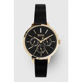 Hugo Boss Symphony Black Dial Black Mesh Bracelet Watch for Women - 1502601 Buy Now By Hugo Boss