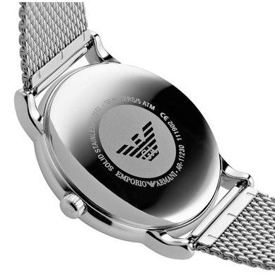 Emporio Armani Luigi Quartz Blue Dial Silver Mesh Bracelet Watch For Men - AR11230 Buy Now By Emporio Armani