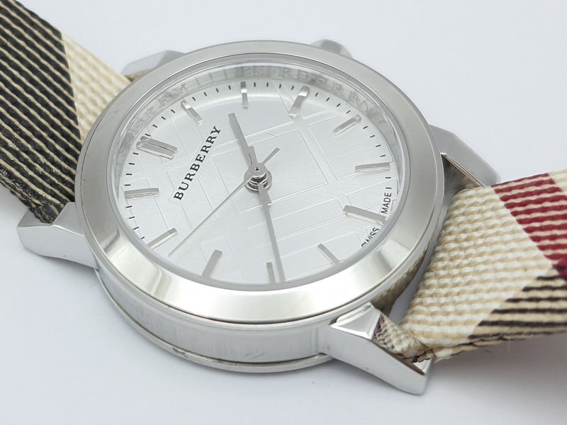 Burberry Heritage Nova Heritage White Dial Leather Strap Watch for Women - BU1395 Buy Now By Burberry