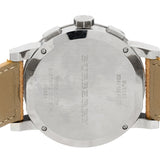 Burberry The City Chronograph White Dial Haymarket Leather Strap Watch For Men - BU9360 Buy Now By Burberry