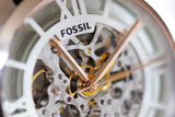 Fossil Townsman Automatic Skeleton Silver Dial Black Leather Strap Watch for Men - ME3041 Buy Now By Fossil