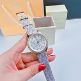 Shop Michael Kors Tibby Multifunction Rose Gold Dial Pink Leather Strap Watch For Women - MK2955 in USA