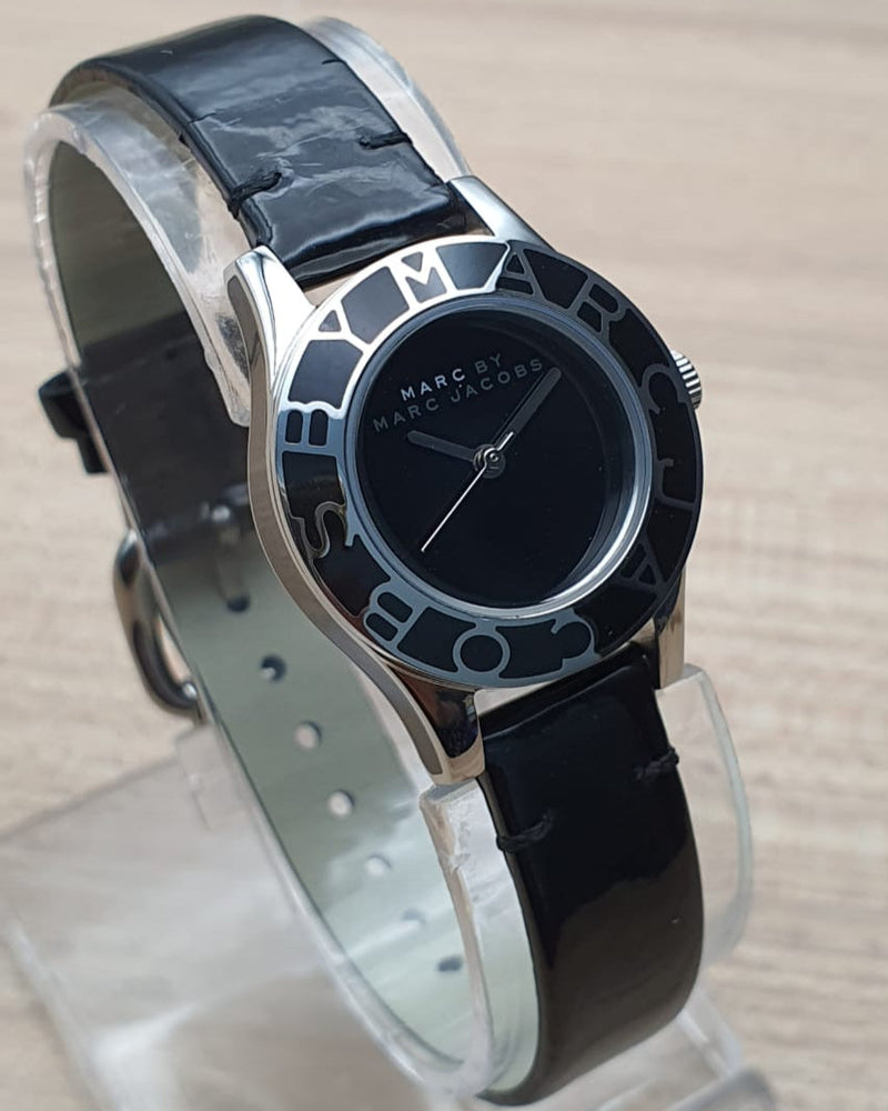 Marc Jacobs Blade Black Dial Black Leather Strap Watch for Women - MBM1082 Buy Now By Marc Jacobs