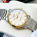 Tissot Luxury Powermatic 80 Gold Dial Silver Steel Strap Watch For Men - T086.407.22.261.00 Buy Now By Tissot