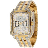 Bulova Crystal Chronograph White Dial Two Tone Steel Strap Watch for Men - 98C109 Buy Now By Bulova