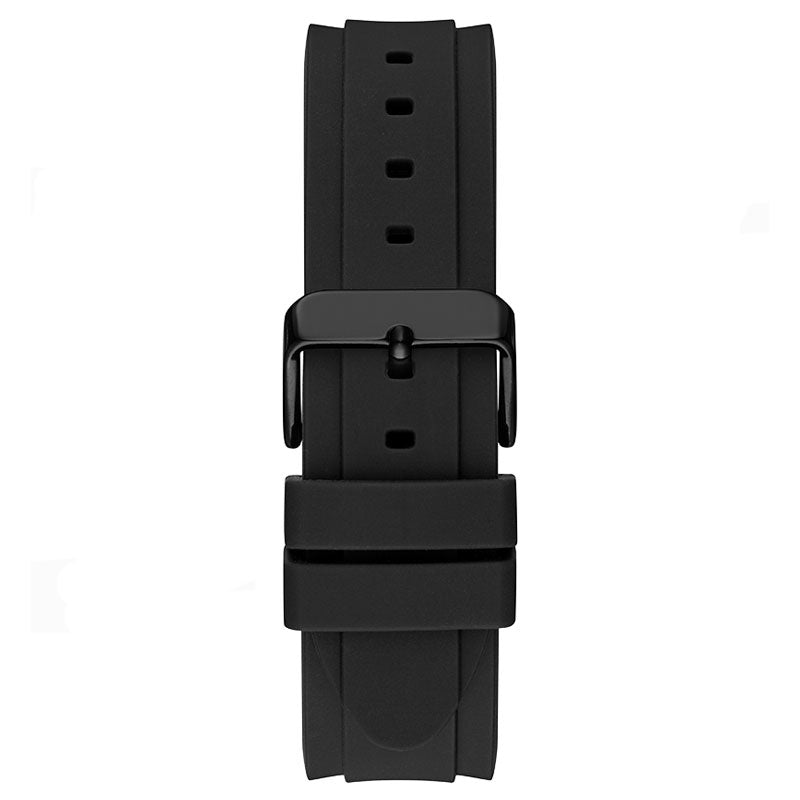 Guess Connoisseur Black Dial Black Silicone Strap Watch For Men - GW0335G1 Buy Now By Guess