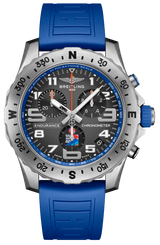 Breitling Endurance Pro Ironman World Championship Grey Dial Blue Rubber Strap Watch for Men - E823103A1M1S1
