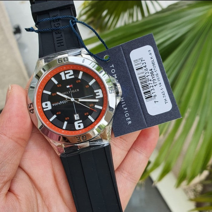 Tommy Hilfiger Drew Black Dial Black Rubber Strap Watch for Men - 1791064 Buy Now By Tommy Hilfiger