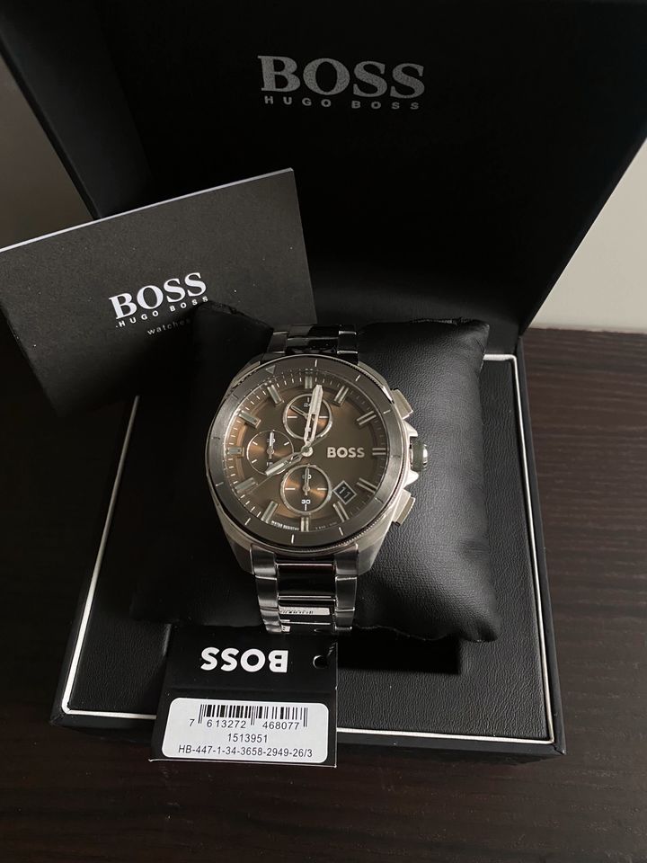 Hugo Boss Volane Grey Dial Silver Steel Strap Watch for Men - 1513951 Buy Now By Hugo Boss