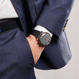 Emporio Armani Aviator Grey Dial Grey Leather Strap Watch For Men - AR11168 Buy Now By Emporio Armani