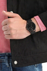 Emporio Armani Interchangeable Black Dial Black Steel Strap Watch For Men - AR80021 Buy Now By Emporio Armani