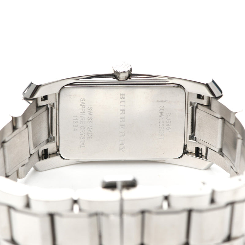 Shop Burberry Heritage Black Dial Silver Steel Strap Watch For Women - BU9401 in USA
