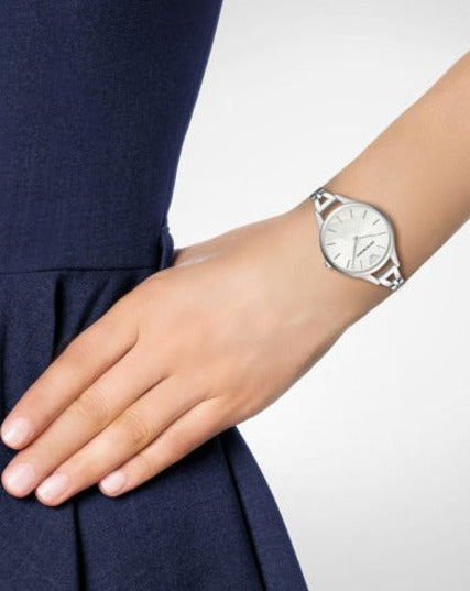 Emporio Armani Aurora Mother Of Pearl White Dial Silver Steel Strap Watch For Women - AR11054 Buy Now By Emporio Armani