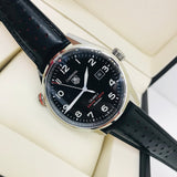 Tag Heuer Carrera Calibre 5 Drive Timer Black Dial Black Leather Strap Watch for Men - WAR2A10.FC6337 Buy Now By Tag Heuer