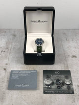 Maurice Lacroix Aikon Quartz Black Dial Green Crocodile Leather Strap Watch for Men - AI1008-PVB21-330-1 Buy Now By Maurice Lacroix