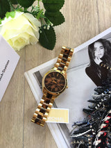 Michael Kors Slim Runway Tortoise Shell Dial Two Tone Steel Strap Watch for Women - MK4284 Buy Now By Michael Kors