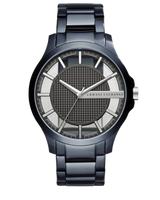 Armani Exchange Hampton Skeleton Grey Dial Blue Steel Strap Watch For Men - AX2401 Buy Now By Armani Exchange
