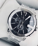 Shop Gucci G Chrono Black Dial Silver Steel Strap Watch For Men - YA101204 in USA