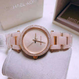 Michael Kors Delray Rose Gold Dial Rose Gold Steel Strap Watch for Women - MK4322 Buy Now By Michael Kors