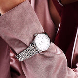 Mido Baroncelli Automatic Mother Of Pearl Dial Silver Steel Strap Watch For Women - M7600.4.69.1 Buy Now By Mido